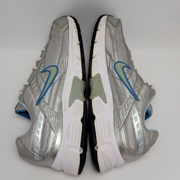 Nike Womens Gray White Initiator 394053-001 Lace Up Mid Athletic Shoes Size 8.5 - Picture 8 of 11